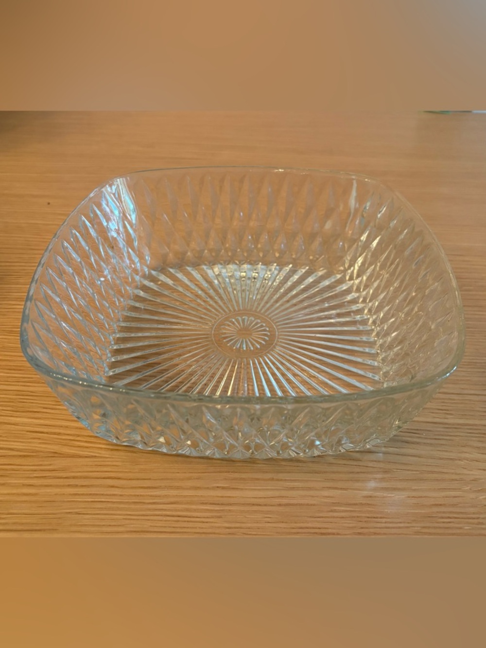 Vintage Duralex Chambord Pattern Tampered Glass Salad Bowl